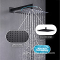 Matt Black Wall Mounted Luxury Shower Head